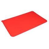 Maxbell Maxbell Pet Dog Feeding Mat Rectangle Silicone Dish Bowl Food Water Placemat  Red