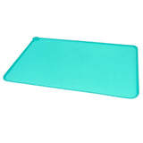 Maxbell Maxbell Pet Dog Feeding Mat Rectangle Silicone Dish Bowl Food Water Placemat  Green