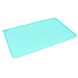 Maxbell Maxbell Pet Dog Feeding Mat Rectangle Silicone Dish Bowl Food Water Placemat  Green