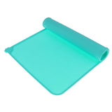 Maxbell Maxbell Pet Dog Feeding Mat Rectangle Silicone Dish Bowl Food Water Placemat  Green