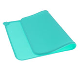 Maxbell Maxbell Pet Dog Feeding Mat Rectangle Silicone Dish Bowl Food Water Placemat  Green