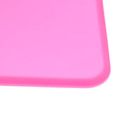 Maxbell Maxbell Pet Dog Feeding Mat Rectangle Silicone Dish Bowl Food Water Placemat  Pink