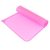 Maxbell Maxbell Pet Dog Feeding Mat Rectangle Silicone Dish Bowl Food Water Placemat  Pink