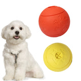 Maxbell Maxbell Pet Chew Toy Food Dispenser Rubber Ball Bite-Resistant Clean Teeth Yellow