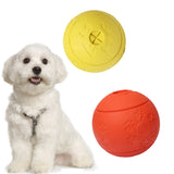 Maxbell Maxbell Pet Chew Toy Food Dispenser Rubber Ball Bite-Resistant Clean Teeth Yellow