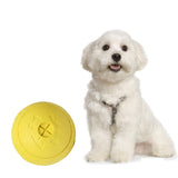 Maxbell Maxbell Pet Chew Toy Food Dispenser Rubber Ball Bite-Resistant Clean Teeth Yellow