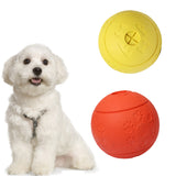 Maxbell Maxbell Pet Chew Toy Food Dispenser Rubber Ball Bite-Resistant Clean Teeth Yellow