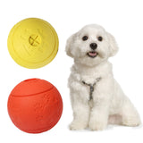 Maxbell Maxbell Pet Chew Toy Food Dispenser Rubber Ball Bite-Resistant Clean Teeth Yellow