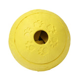 Maxbell Maxbell Pet Chew Toy Food Dispenser Rubber Ball Bite-Resistant Clean Teeth Yellow