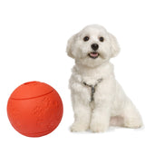 Maxbell Maxbell Pet Chew Toy Food Dispenser Rubber Ball Bite-Resistant Clean Teeth Red