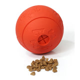 Maxbell Maxbell Pet Chew Toy Food Dispenser Rubber Ball Bite-Resistant Clean Teeth Red