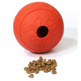 Maxbell Maxbell Pet Chew Toy Food Dispenser Rubber Ball Bite-Resistant Clean Teeth Red