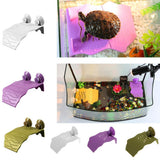 Maxbell Maxbell Reptile Turtle Pier Floating Dock Basking Island Platform Ramp Tank White L
