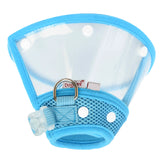 Maxbell Maxbell Dog Cat Elizabethan Medical Wound Cure Cone Pet Anti-bite Collar Blue S