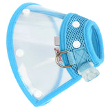 Maxbell Maxbell Dog Cat Elizabethan Medical Wound Cure Cone Pet Anti-bite Collar Blue S