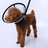 Maxbell Dog Cat Elizabethan Medical Wound Cure Cone Pet Anti-bite Collar Black XL