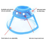 Maxbell Maxbell Dog Cat Elizabethan Medical Wound Cure Cone Pet Anti-bite Collar Blue XL
