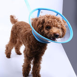 Maxbell Maxbell Dog Cat Elizabethan Medical Wound Cure Cone Pet Anti-bite Collar Blue XL