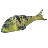 Maxbell Maxbell Lifelike Fish Pet Cat Mint Play Velvet Catnip Interactive Toy Yellow