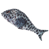 Maxbell Maxbell Lifelike Fish Pet Cat Mint Play Velvet Catnip Interactive Toy Brown