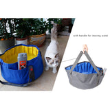 Maxbell Foldable Pet Dog Cat Shower Bathtub Indoor Outdoor Bath Tub Pool Pond Gray