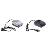 Maxbell Maxbell EU Plug Aquarium Air Pump Fish Tank Airpump Pond Oxygen Pump Silver - 1 hole