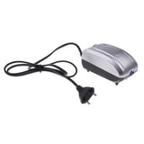 Maxbell Maxbell EU Plug Aquarium Air Pump Fish Tank Airpump Pond Oxygen Pump Silver - 1 hole