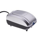 Maxbell Maxbell EU Plug Aquarium Air Pump Fish Tank Airpump Pond Oxygen Pump Silver - 1 hole