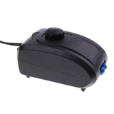 Maxbell Maxbell EU Plug Aquarium Air Pump Fish Tank Airpump Pond Oxygen Pump Black - 2 holes