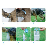 Maxbell Maxbell Dog Waste Bag Holder Dog Tail Poo Pack Clip Garbage Clean Up with Bags Blue