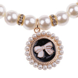 Maxbell Maxbell Fashion Pet Cat Dog Beads Pendant Necklace Charm Neck Collar Adjustable #4