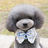 Maxbell New Pet Puppy Dog Cat Bowtie Bow Tie Adjustable Dog Collar Pet Supplies 3#L