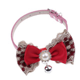 Maxbell Maxbell Dog Neck Collars Adjustable Buckle Dog Pet Cat Puppy PU Bell Collar 1#M