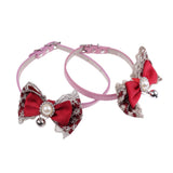 Maxbell Maxbell Dog Neck Collars Adjustable Buckle Dog Pet Cat Puppy PU Bell Collar 1#M