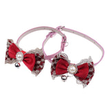 Maxbell Maxbell Dog Neck Collars Adjustable Buckle Dog Pet Cat Puppy PU Bell Collar 1#M