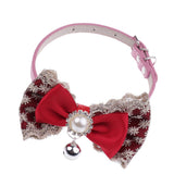 Maxbell Maxbell Dog Neck Collars Adjustable Buckle Dog Pet Cat Puppy PU Bell Collar 1#M