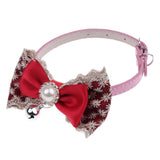 Maxbell Maxbell Dog Neck Collars Adjustable Buckle Dog Pet Cat Puppy PU Bell Collar 1#M