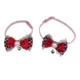Maxbell Maxbell Dog Neck Collars Adjustable Buckle Dog Pet Cat Puppy PU Bell Collar 1#M