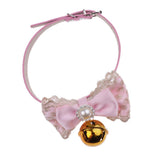 Maxbell Maxbell Dog Neck Collars Adjustable Buckle Dog Pet Cat Puppy PU Bell Collar 5#S