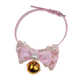 Maxbell Maxbell Dog Neck Collars Adjustable Buckle Dog Pet Cat Puppy PU Bell Collar 5#S