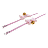 Maxbell Maxbell Dog Neck Collars Adjustable Buckle Dog Pet Cat Puppy PU Bell Collar 5#S