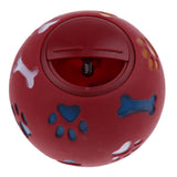 Maxbell Maxbell Dog Food Dispenser Ball Pet Play Treat Feeder Puppy Chew Toy    Red  M