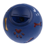 Maxbell Maxbell Dog Food Dispenser Ball Pet Play Treat Feeder Puppy Chew Toy    Blue S