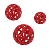 Maxbell Pet Dog Cat Chewing Toy Interactive Training Ball Exercise Toy Red - S - Aladdin Shoppers