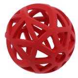 Maxbell Pet Dog Cat Chewing Toy Interactive Training Ball Exercise Toy Red - M