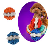 Maxbell Toothed Design Pet Dog Cat Chewing Toy Interactive Training Ball Blue - S