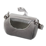 Maxbell Breathable Pet Small Animal Carrier Hamster Travel Bag Handbag Type 2 - Gray