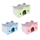 Maxbell Maxbell House Bed Cage Nest for Small Animal Pet Hamster Guinea Pig Castle Toy Pink