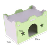 Maxbell Maxbell House Bed Cage Nest for Small Animal Pet Hamster Guinea Pig Castle Toy Green