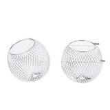 Maxbell Iron Table Lamp Shade Modern Standard Lamp Shade Small Lamp Shade Silver #3 - Aladdin Shoppers